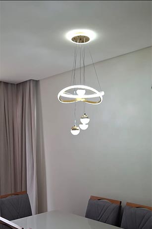 Instalação de luminárias e lustres em Pomerode